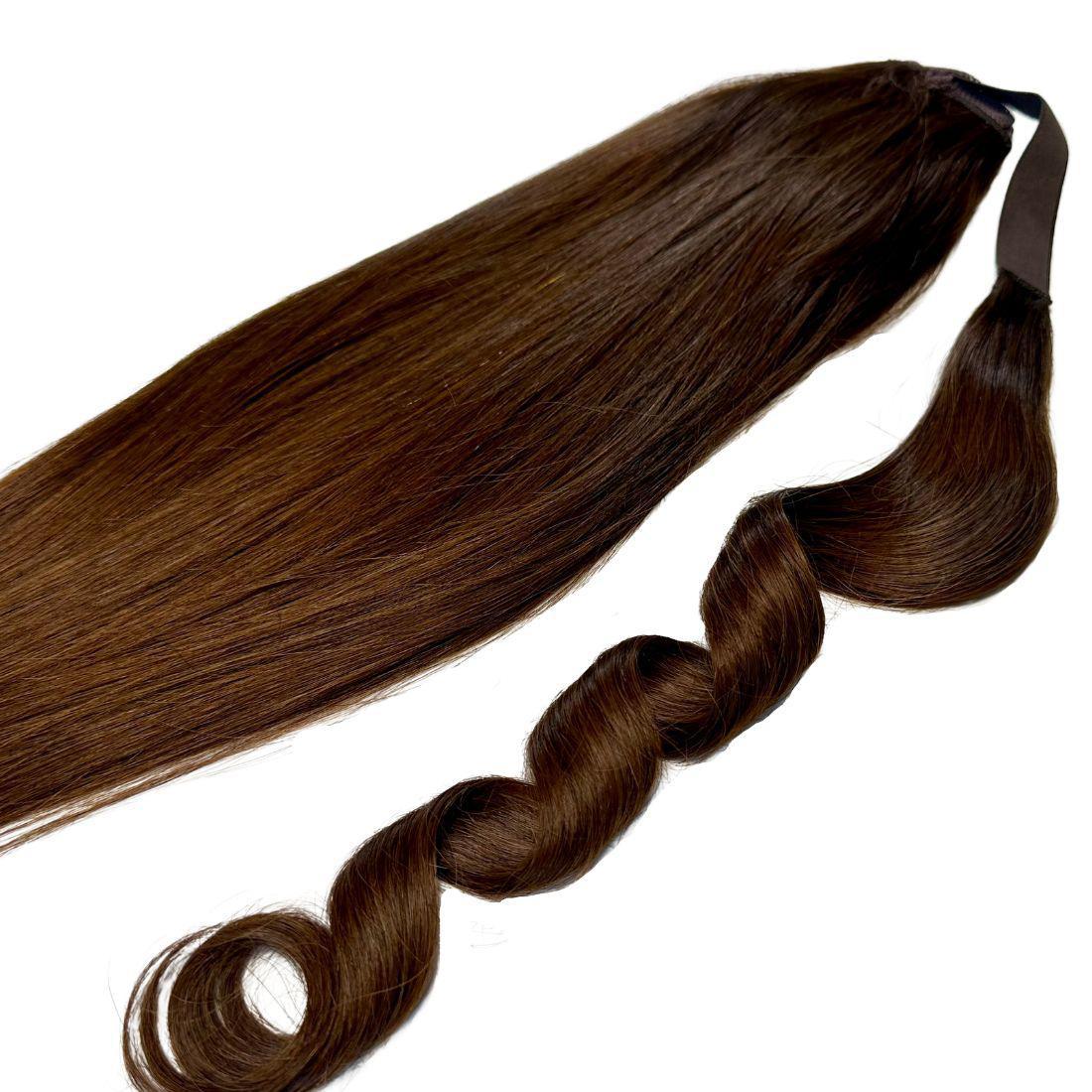 100% Human Hair Dark Brown Ponytail