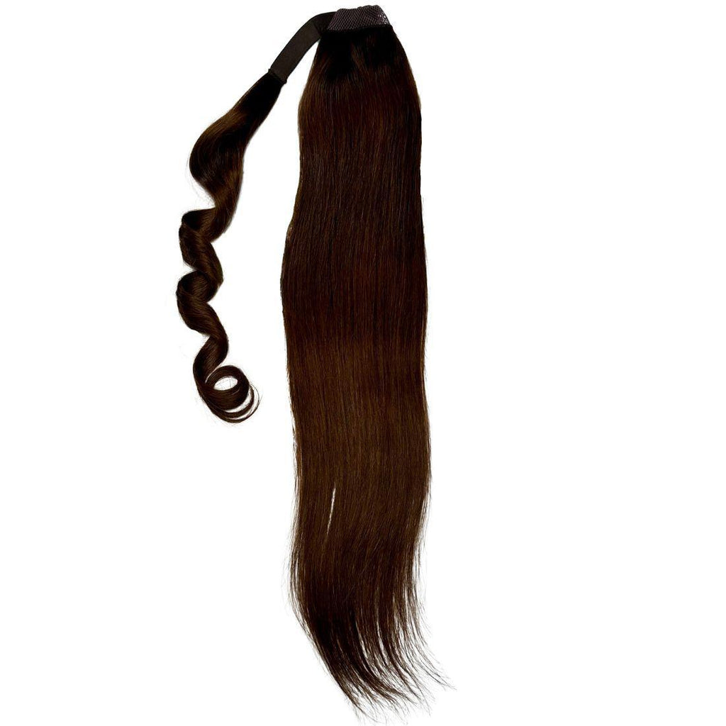 100% Human Hair Dark Brown Ponytail