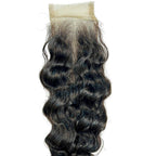 100% Human Hair Brazilian Deep Wave 2x6 Transparent Lace Closure