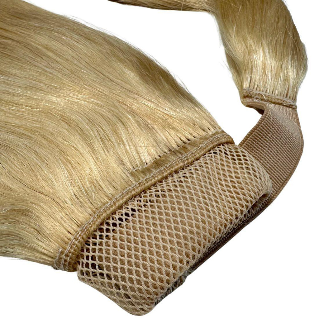 100% Human Hair Bleach Blonde Ponytail