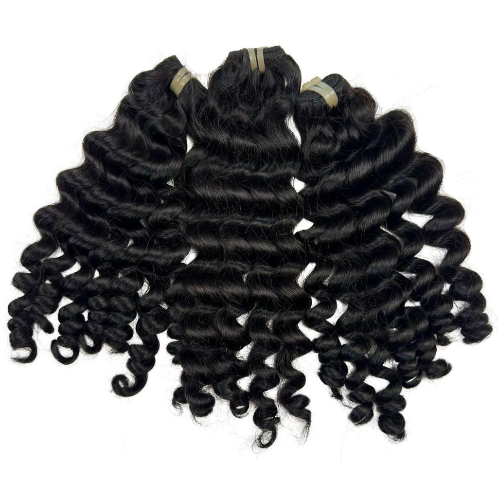 100% Vietnamese Human Hair Ripple Curly Bundle Deals