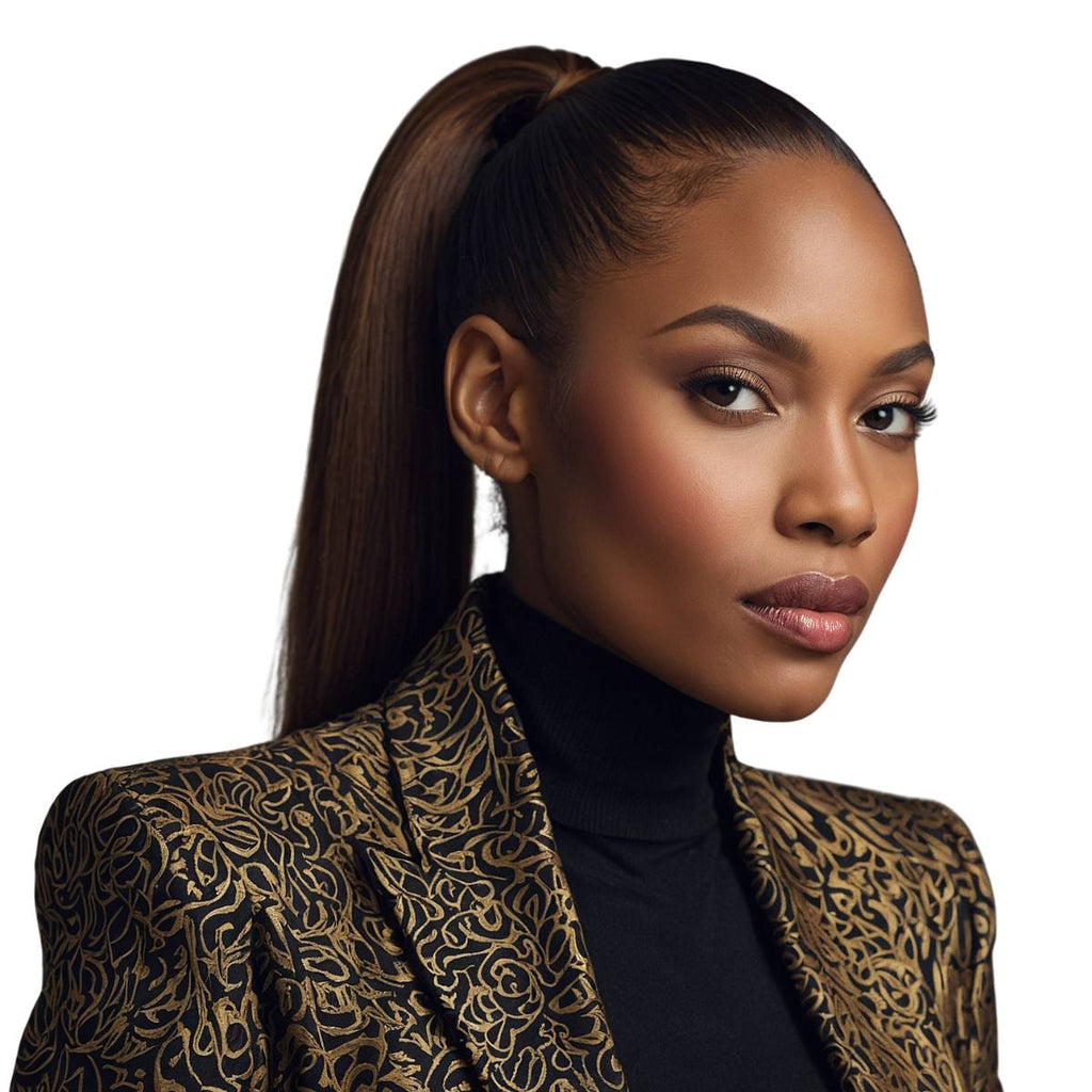 100% Human Hair Dark Brown Ponytail