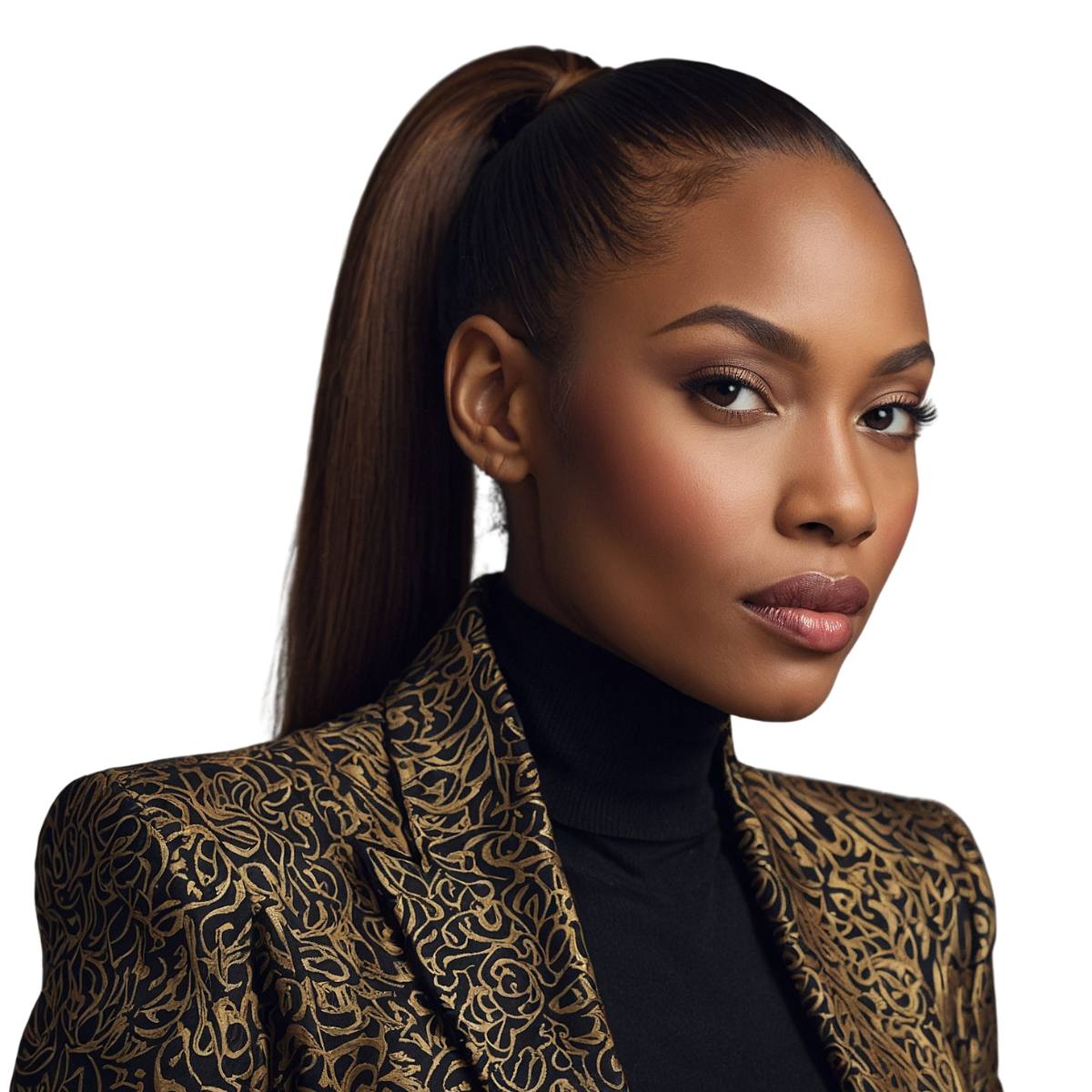 100% Human Hair Dark Brown Ponytail