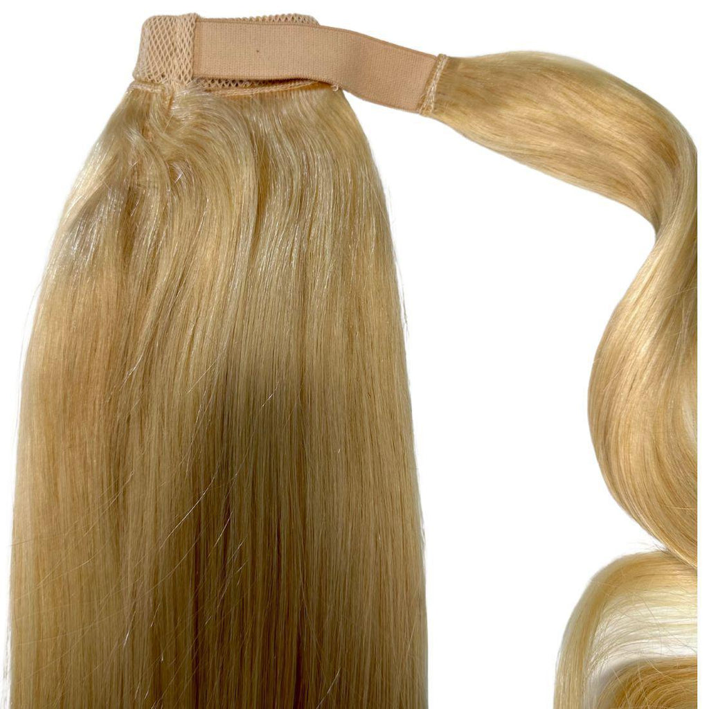 100% Human Hair Bleach Blonde Ponytail