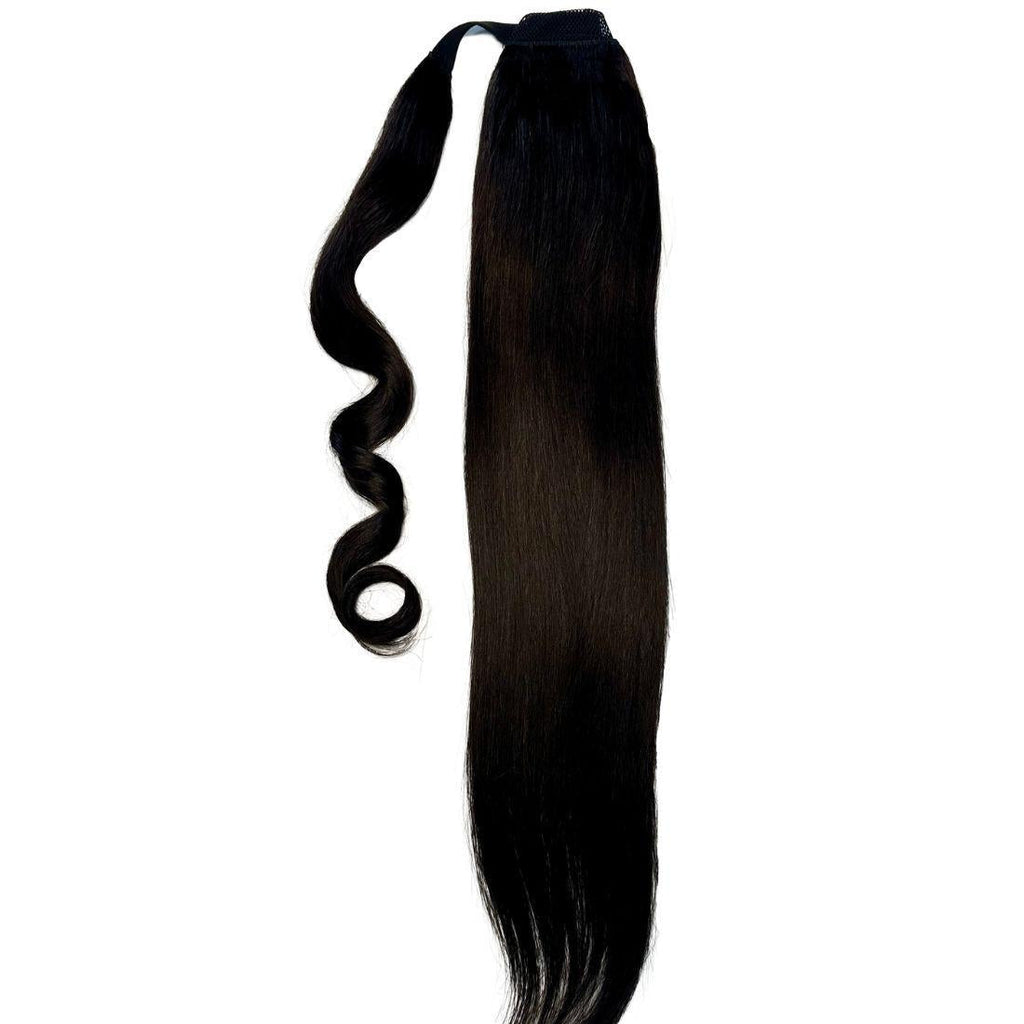 100% Human Hair Natural Black Ponytail