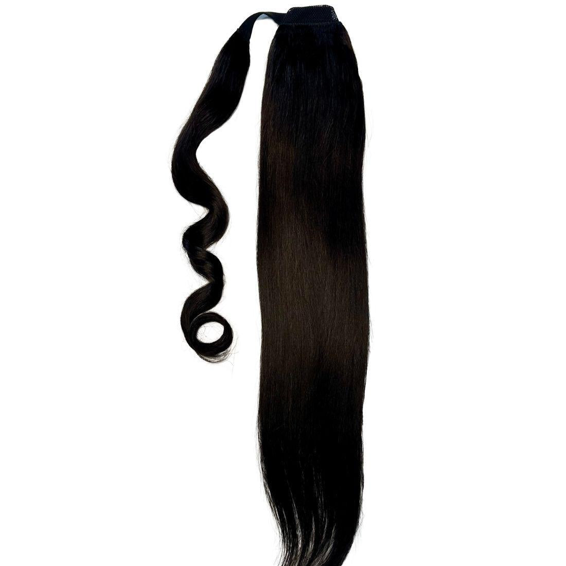 100% Human Hair Natural Black Ponytail