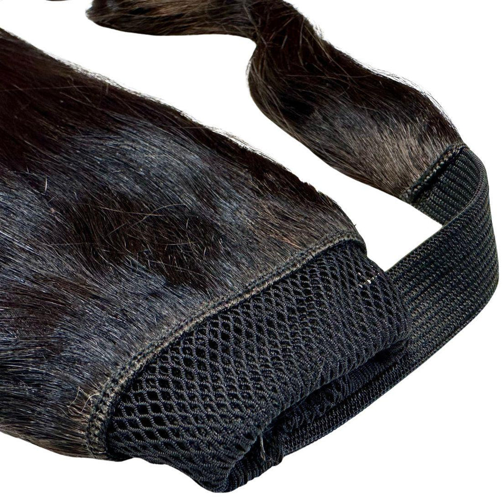 100% Human Hair Natural Black Ponytail