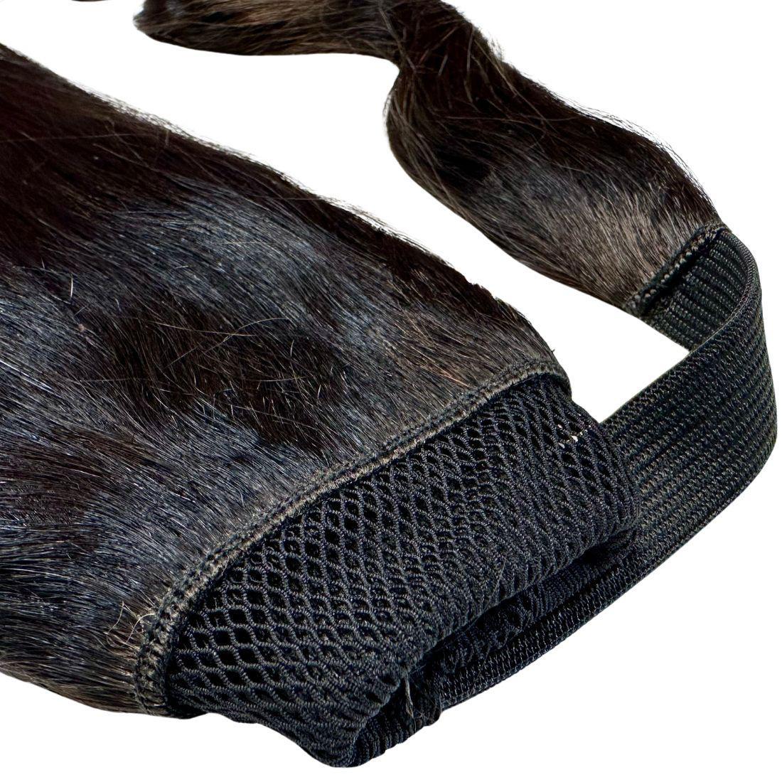 100% Human Hair Natural Black Ponytail