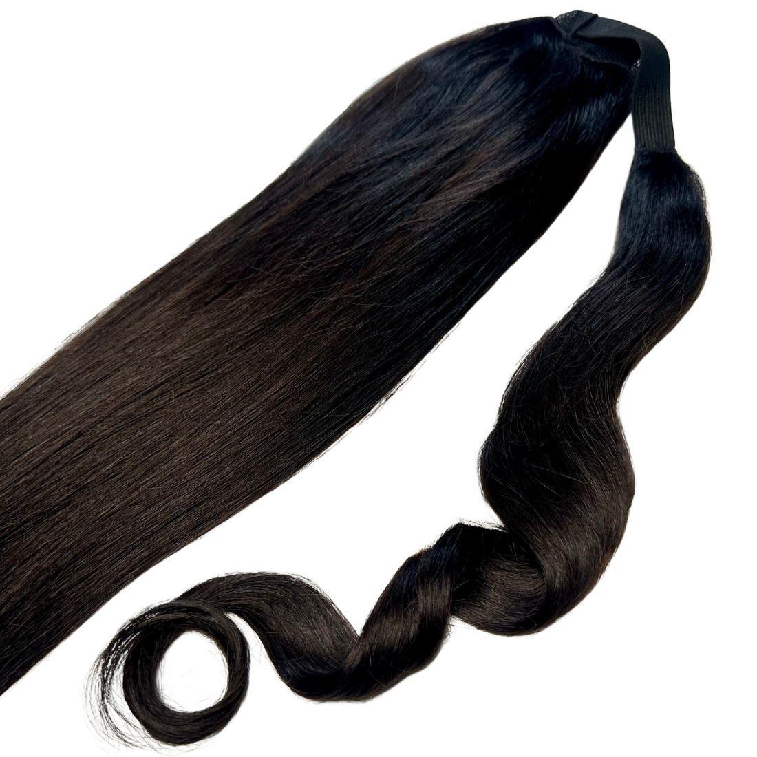 100% Human Hair Natural Black Ponytail