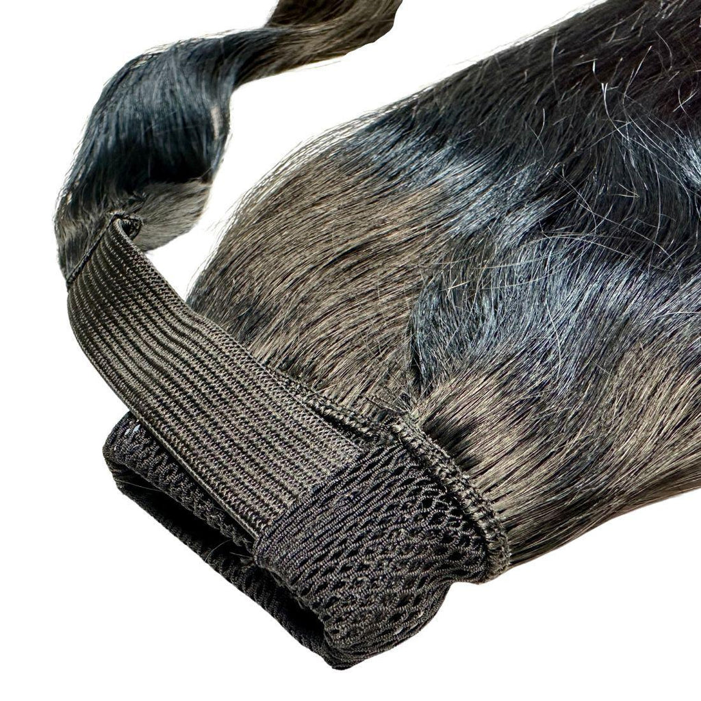 100% Human Hair Jet Black Ponytail