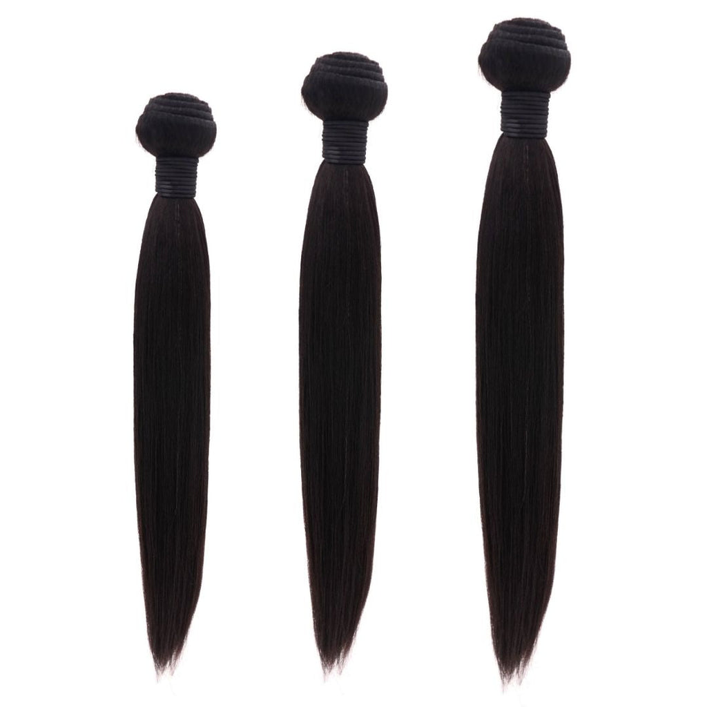 100% Virgin Human Hair Brazilian Silky Straight Bundle Deals
