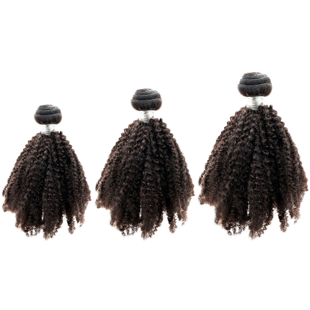 100% Virgin Brazilian Human Hair Afro Kinky Bundle Deals