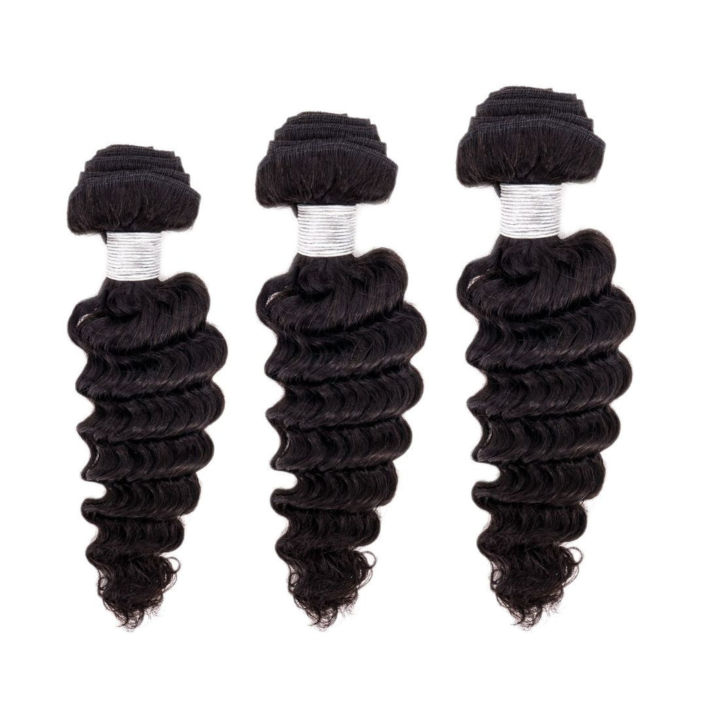 100% Virgin Human Hair Brazilian Deep Wave Bundle Deals