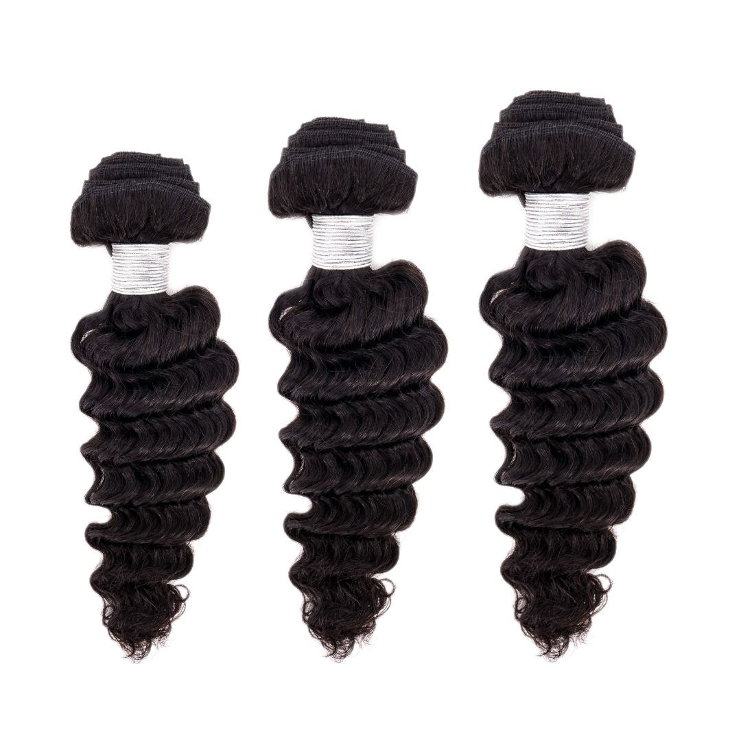 100% Virgin Human Hair Brazilian Deep Wave Bundle Deals