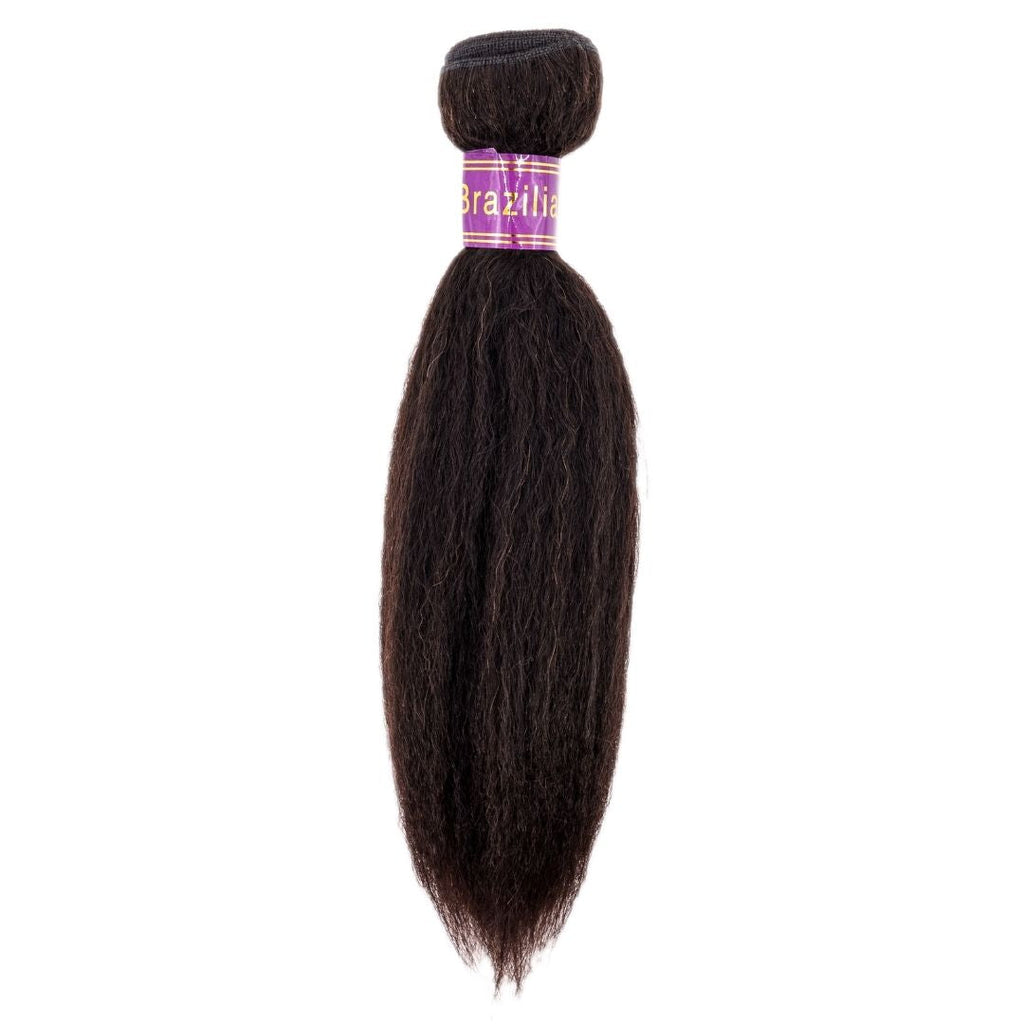 100% Virgin Human Hair Brazilian Kinky Straight Bundles