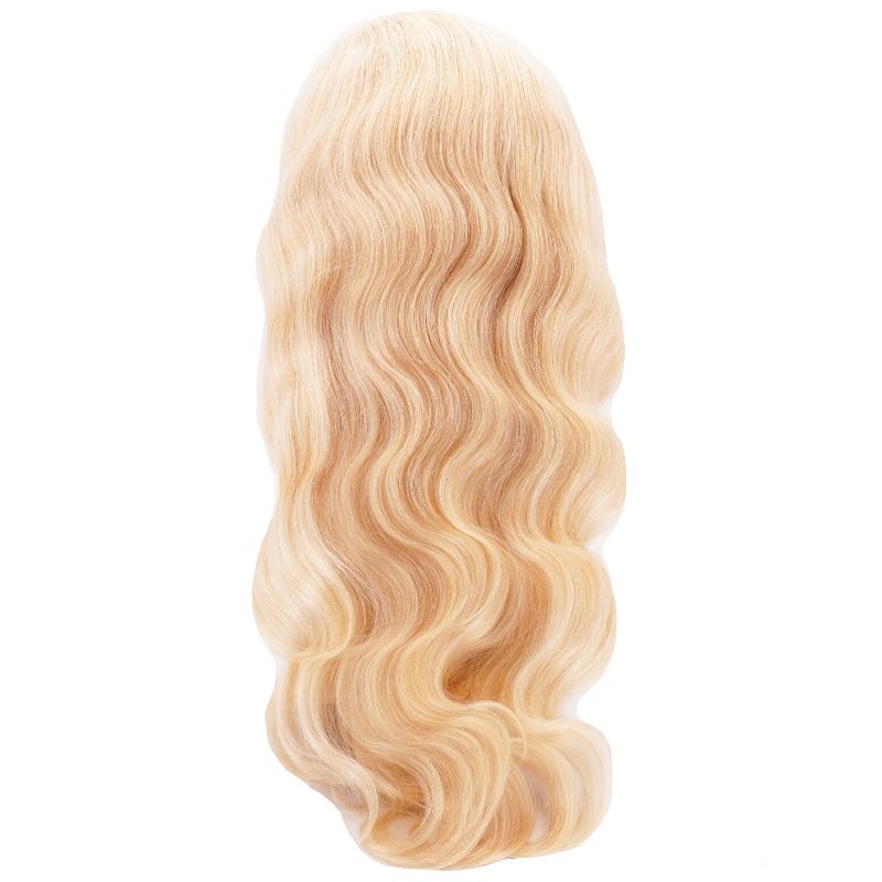 100% Virgin Human Hair Blonde Body Wave 13x4 Transparent Lace Front Wig