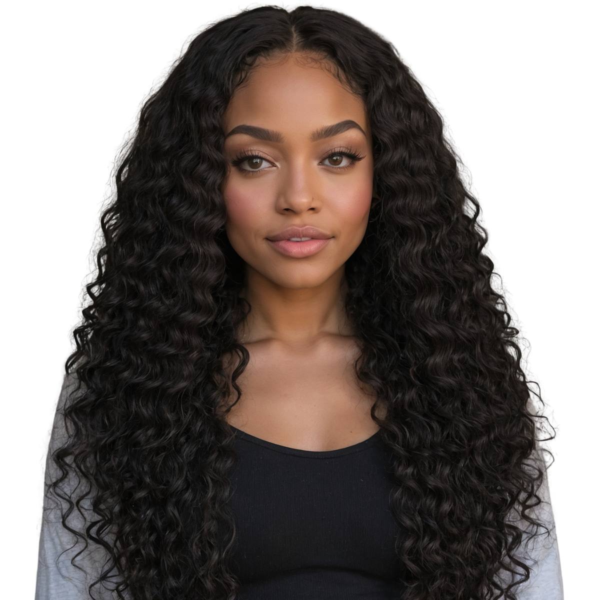 100% Virgin Brazilian Human Hair Kinky Curly Bundle Deals