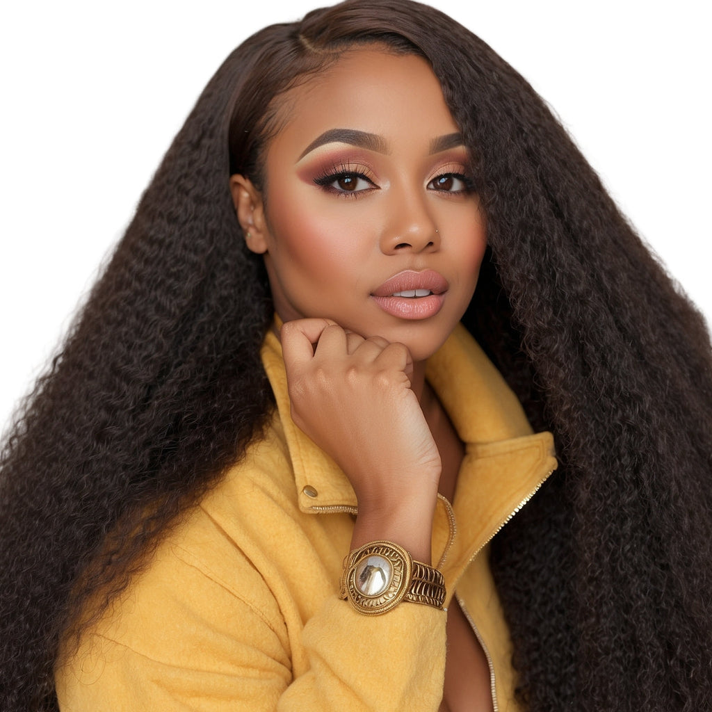 100% Virgin Human Hair Brazilian Kinky Straight Bundles