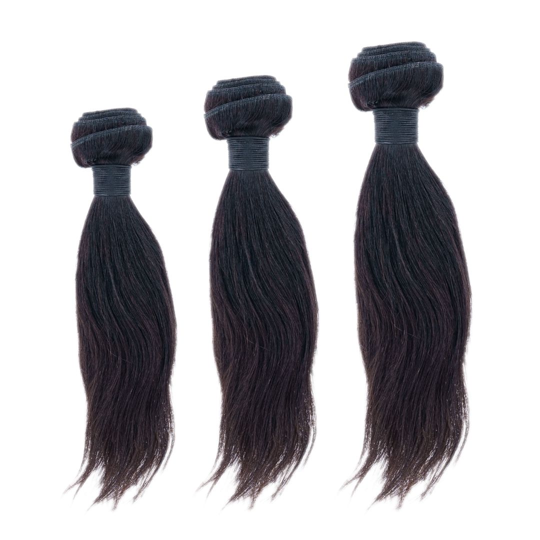 100% Virgin Human Hair Malaysian Silky Straight Bundle Deals