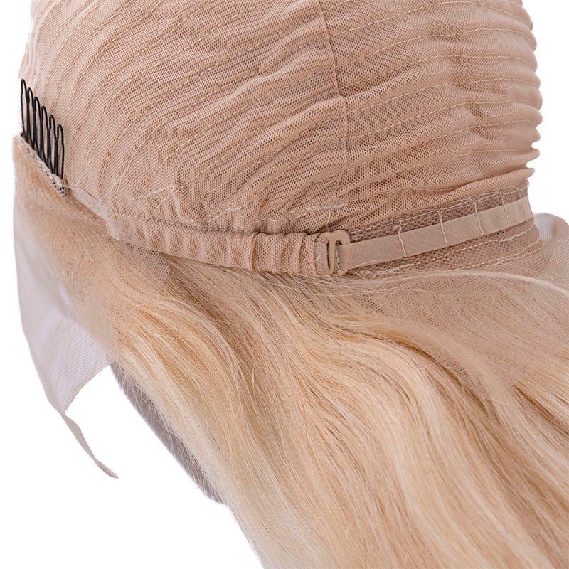 100% Human Hair Blonde Straight 13x4 Transparent Lace Front Wig