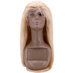 100% Human Hair Blonde Straight 13x4 Transparent Lace Front Wig