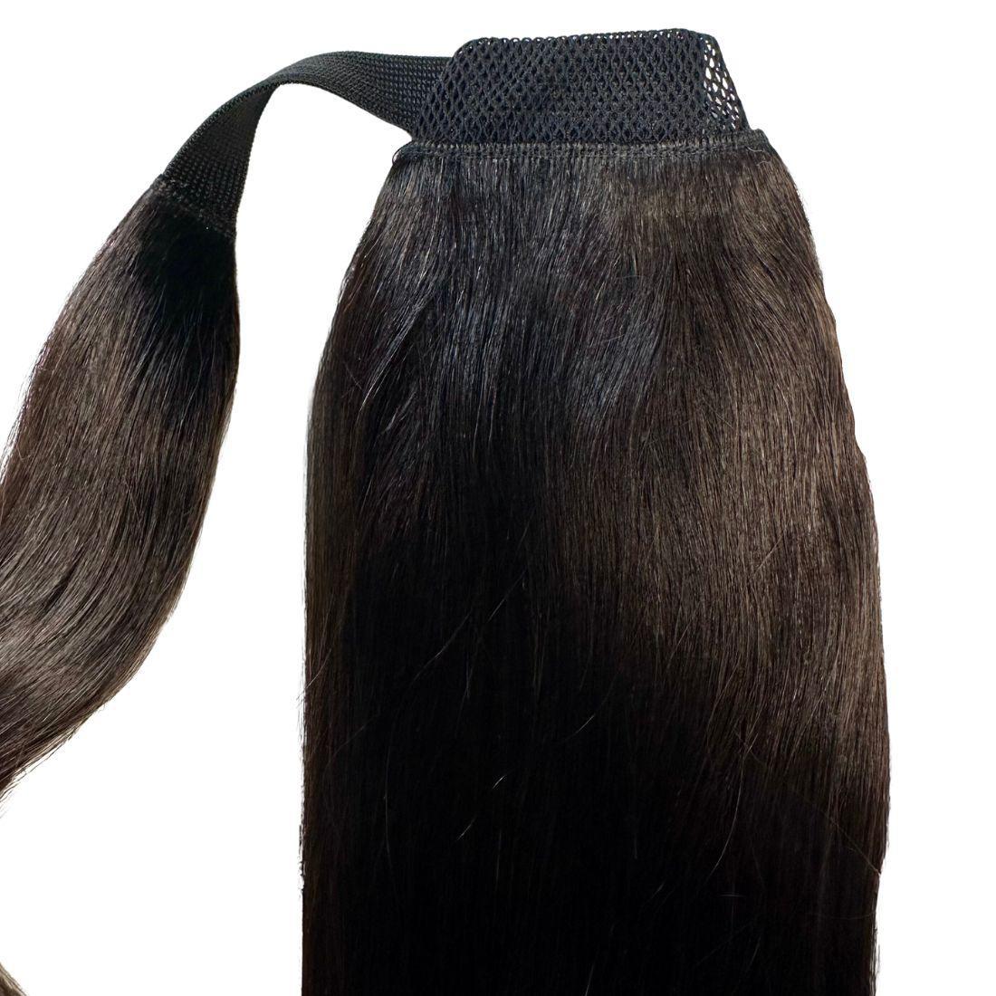 100% Human Hair Natural Black Ponytail
