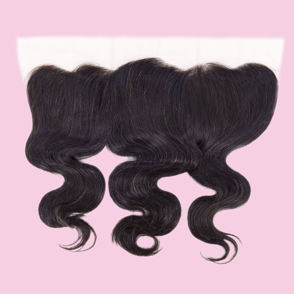 100% Virgin Human Hair Brazilian Body Wave 13x4 Frontal Transparent Lace