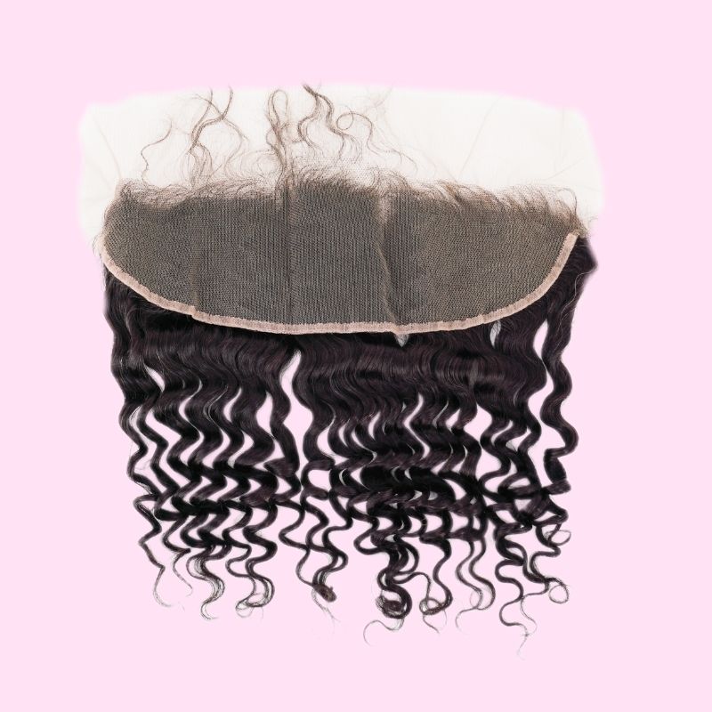 100% Virgin Human Hair Brazilian Deep Wave 13x4 Frontal