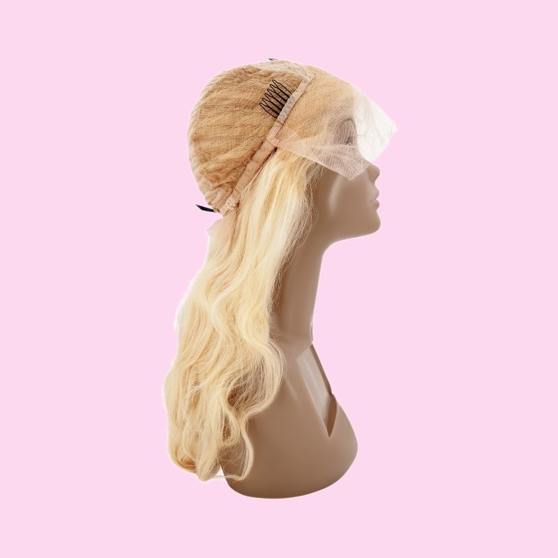 100% Virgin Human Hair Blonde Body Wave 13x4 Transparent Lace Front Wig