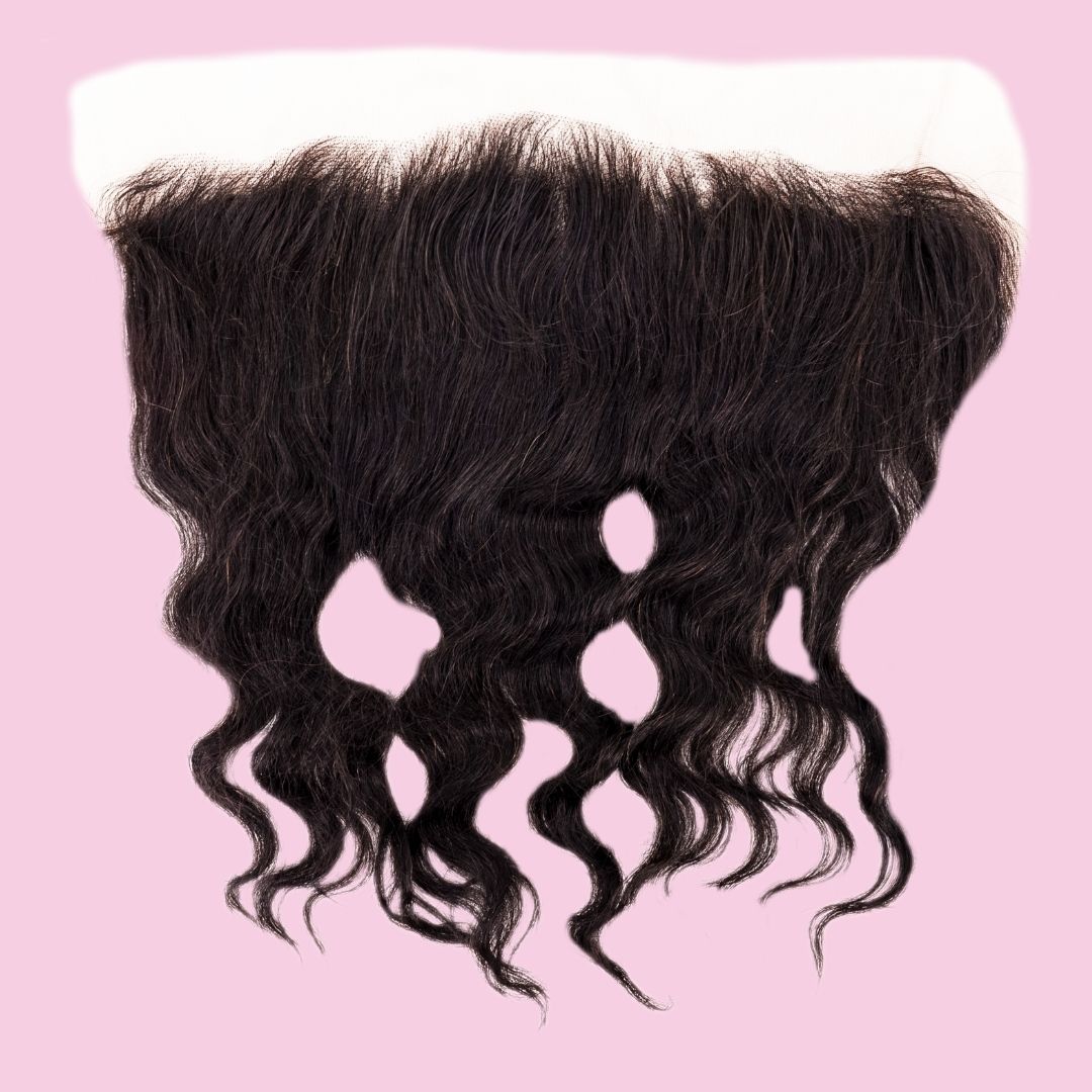 100% Virgin Human hair Brazilian Loose Wave13x4  Frontal