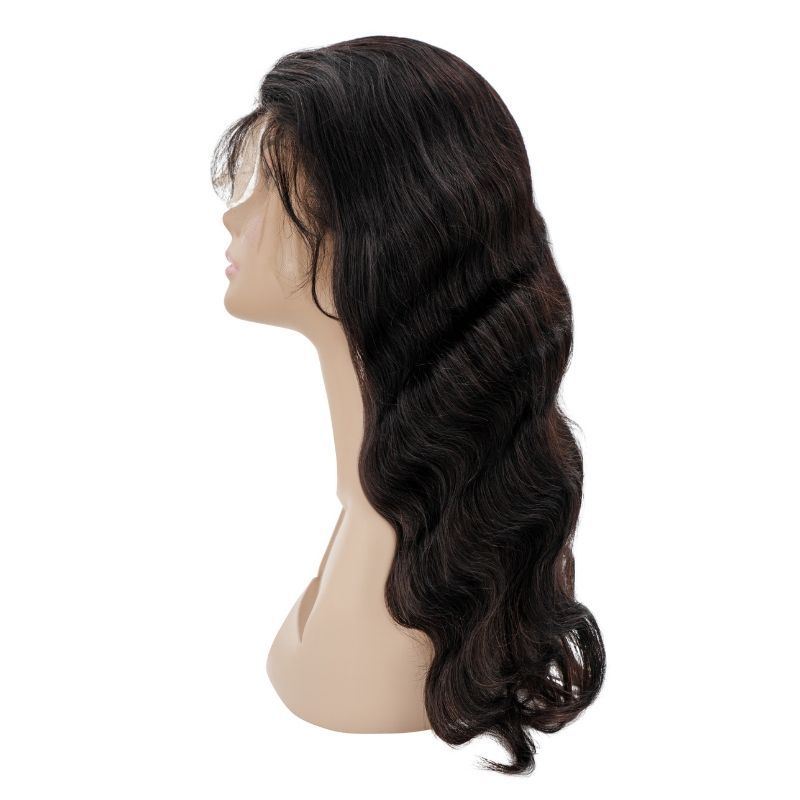 100% Virgin Human Hair Body Wave 13x4 Transparent Lace Front Wig 