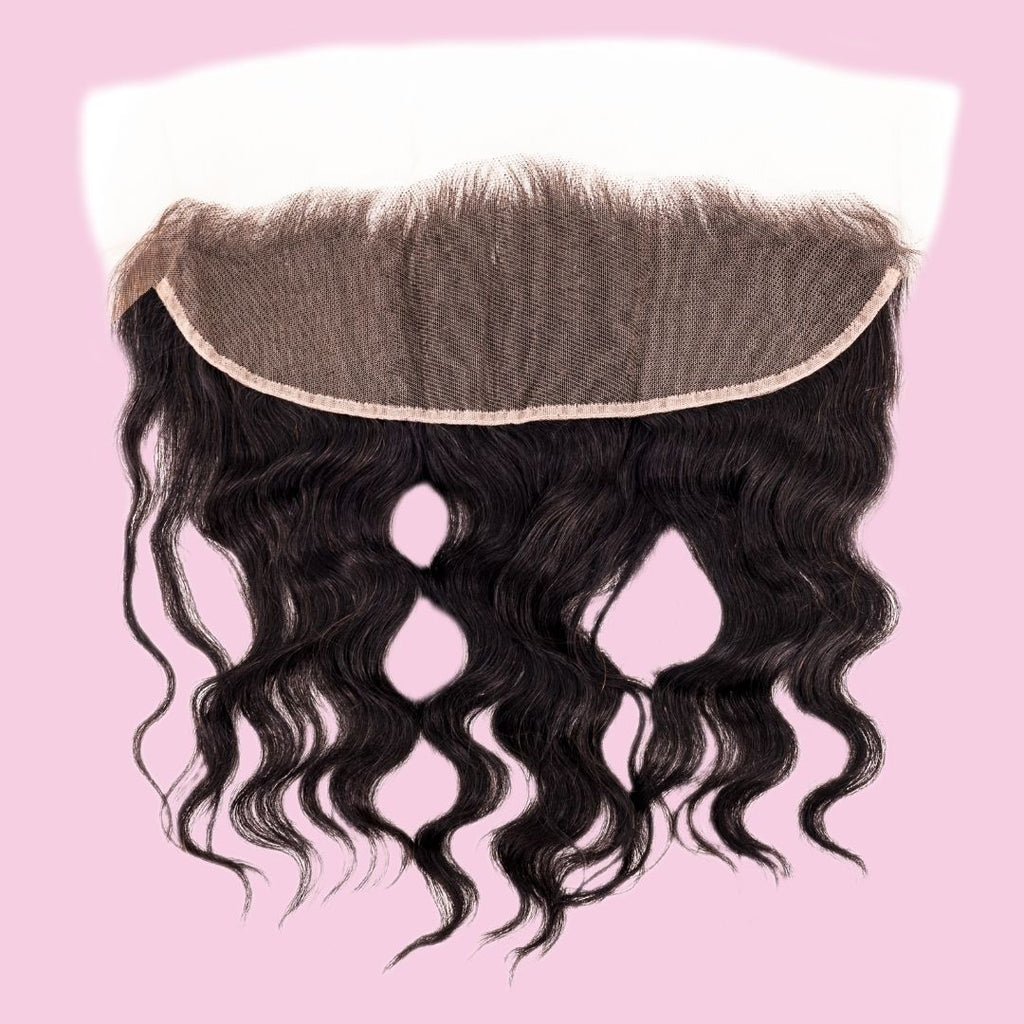 100% Virgin Human hair Brazilian Loose Wave13x4  Frontal