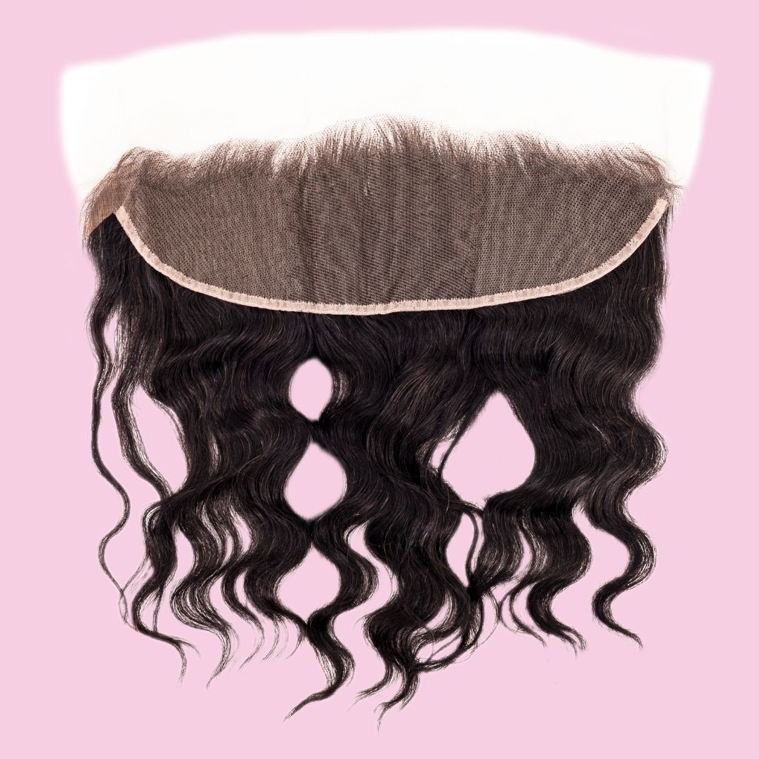 100% Virgin Human hair Brazilian Loose Wave13x4  Frontal