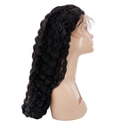 100% Virgin Human Hair Deep Wave 13x4 Transparent Lace Front Wig