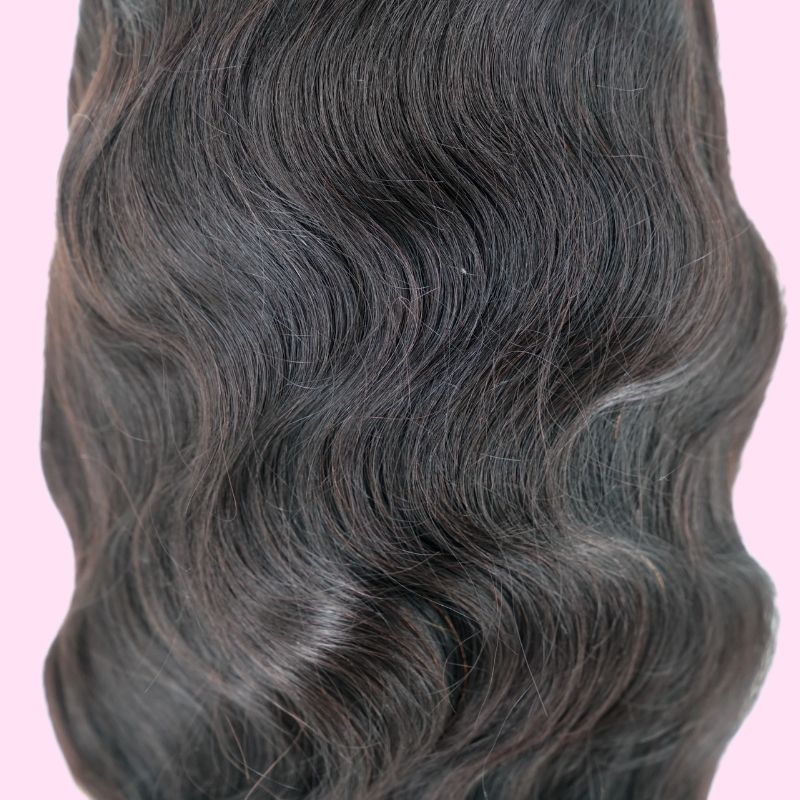 100% Virgin Human Hair Body Wave 13x4 Transparent Lace Front Wig 