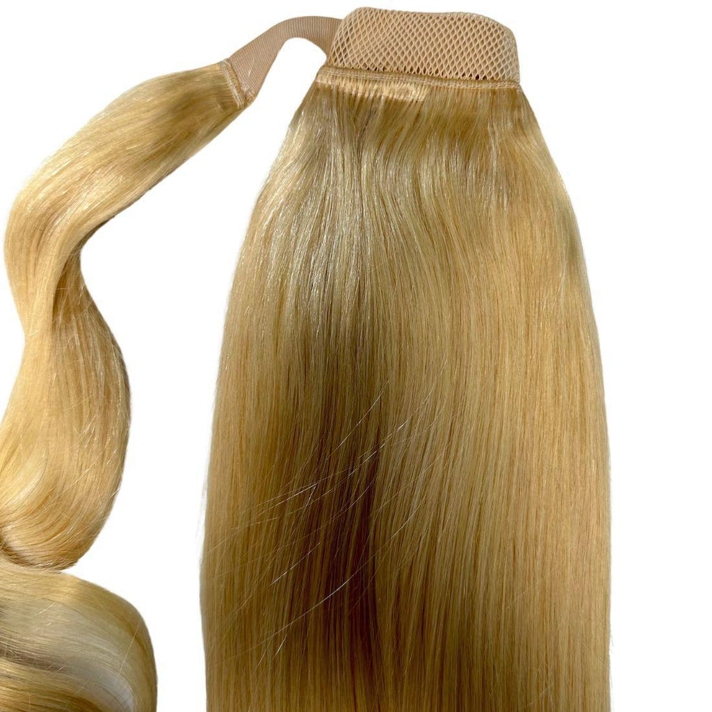 100% Human Hair Bleach Blonde Ponytail