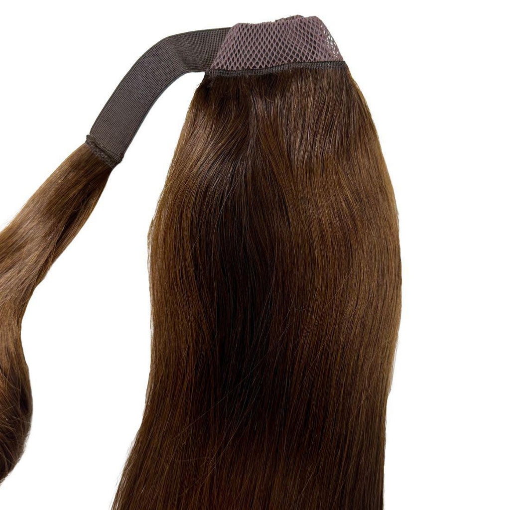 100% Human Hair Dark Brown Ponytail