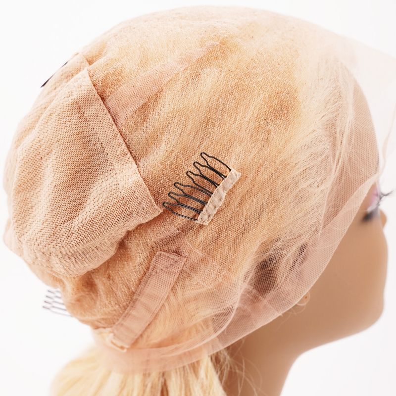 100% Virgin Human Hair Blonde Body Wave 13x4 Transparent Lace Front Wig