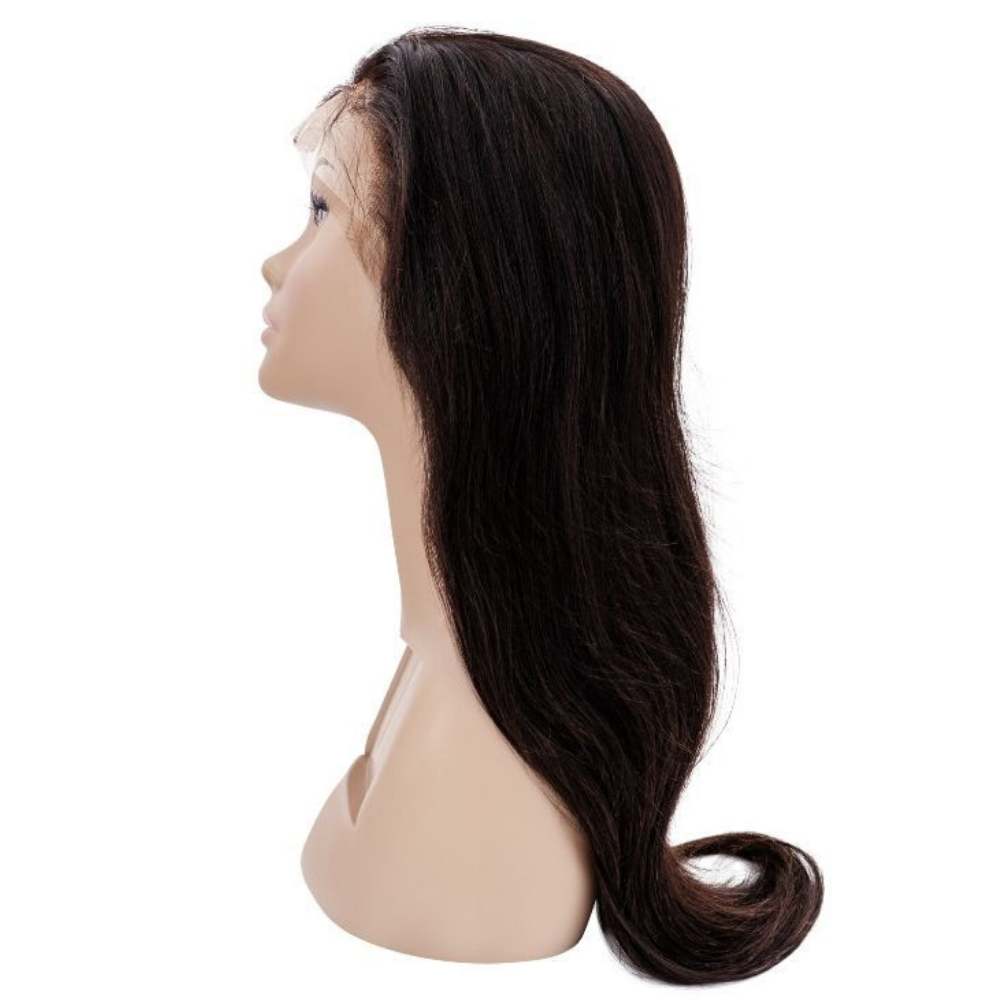 100% Virgin Human Hair Straight Full Transparent Lace Wig