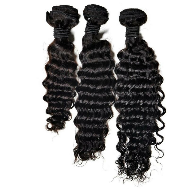 100% Virgin Human Hair Brazilian Deep Wave Bundle Deals