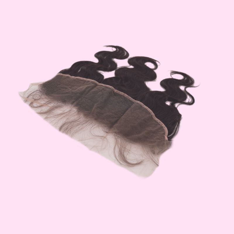 100% Virgin Human Hair Brazilian Body Wave 13x4 Frontal Transparent Lace