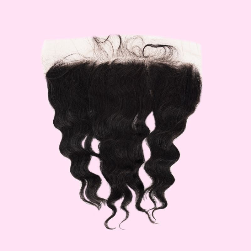 100% Virgin Human hair Brazilian Loose Wave13x4  Frontal