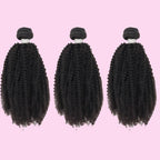100% Virgin Brazilian Human Hair Afro Kinky Bundle Deals