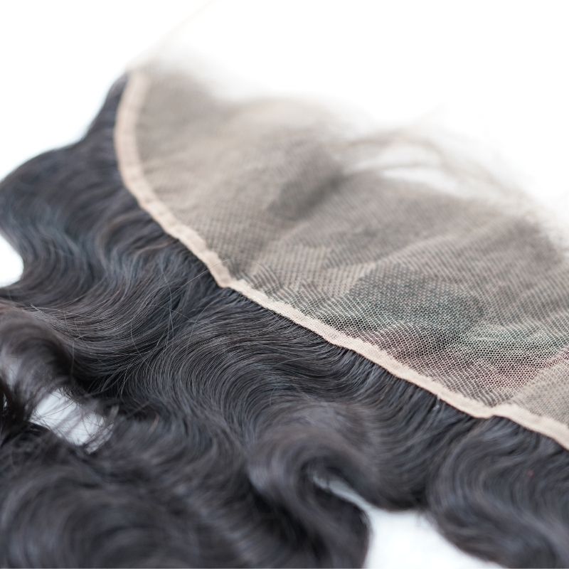 100% Virgin Human Hair Brazilian Body Wave 13x4 Frontal Transparent Lace