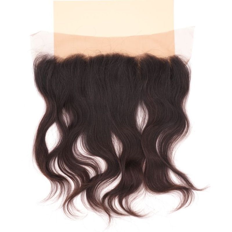 100% Raw Virgin Indian Human Hair Wavy 13x4 Transparent Frontal
