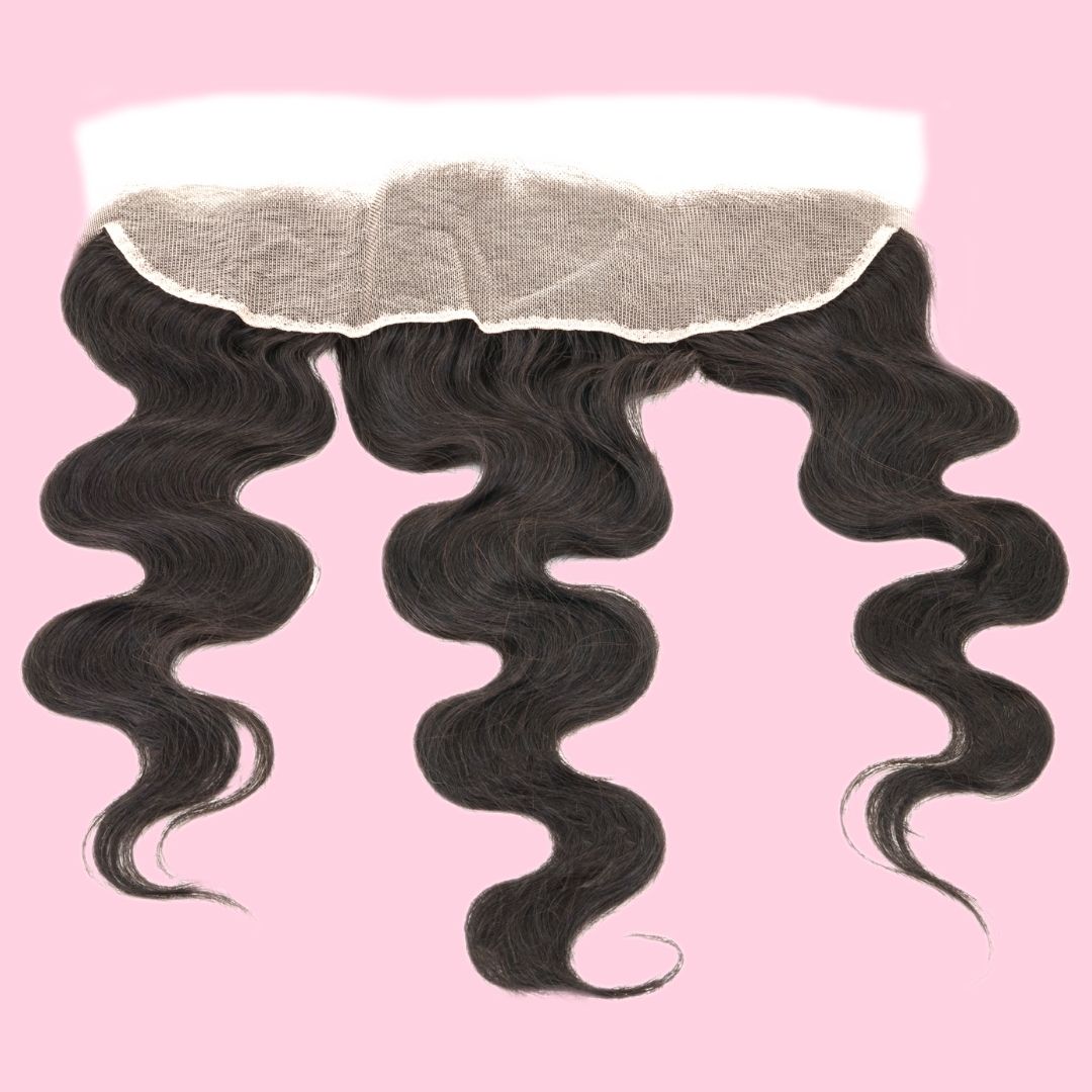 100% Virgin Human Hair Brazilian Body Wave 13x4 Frontal Transparent Lace