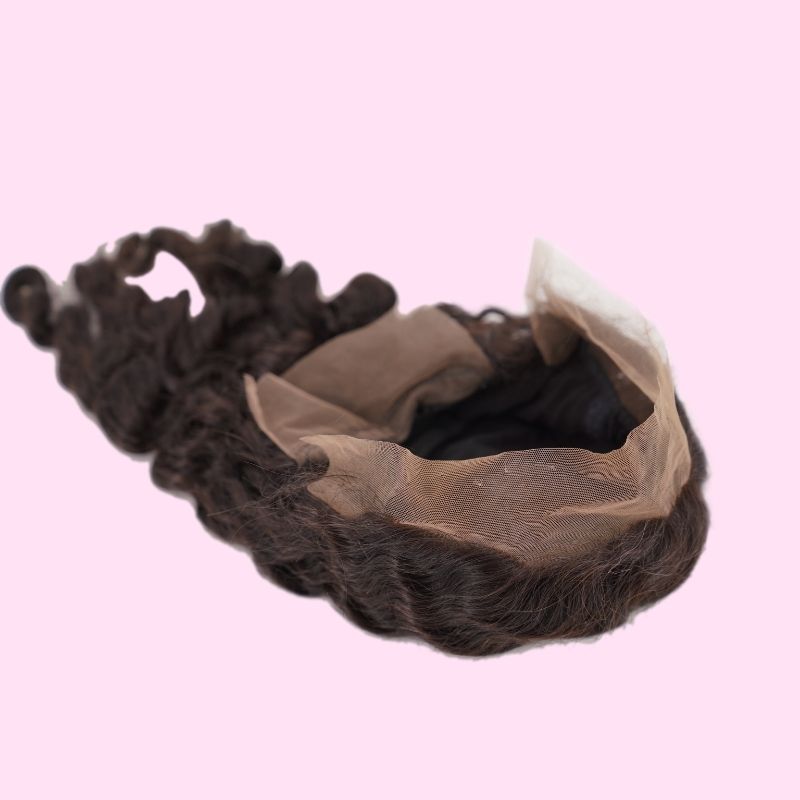 100% Virgin Human Hair Loose Wave 13x4 Transparent Lace Front Wig