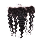 100% Virgin Human hair Brazilian Loose Wave13x4  Frontal