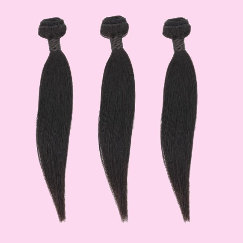 100% Virgin Human Hair Malaysian Silky Straight Bundle Deals