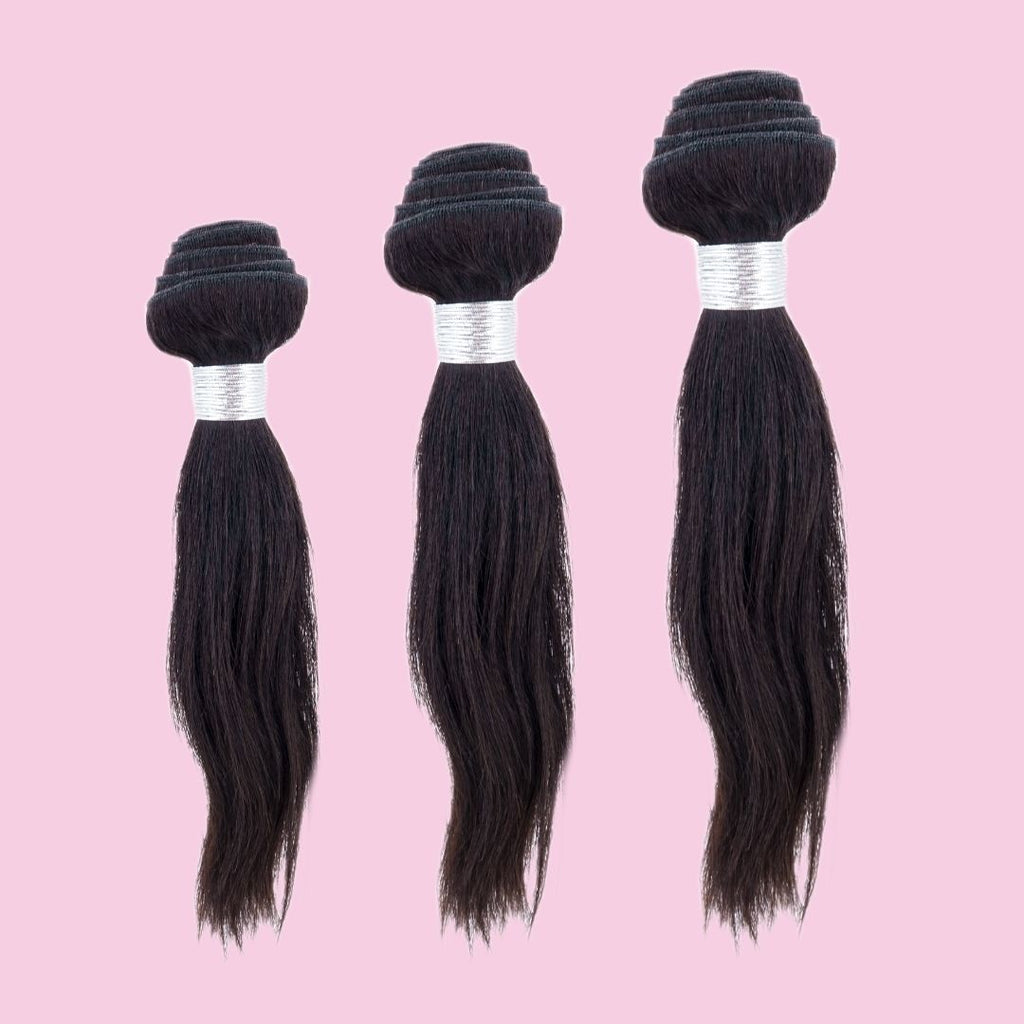100% Virgin Human Hair Brazilian Silky Straight Bundle Deals